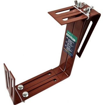 Greenmill Classic Uchwyt do skrzynki balkonowej TERAKOTA 2szt stal GR5070TN