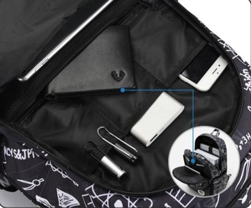 ШКОЛЬНЫЙ РЮКЗАК, СВЕТЯЩИЙСЯ ЧЕХОЛ ДЛЯ МОЛОДЕЖИ, USB
