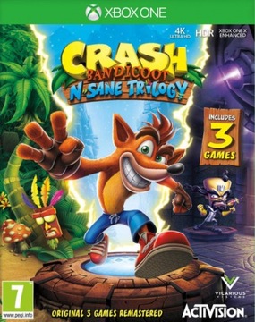 CRASH BANDICOOT N. SANE TRILOGY XBOX ONE KOD KLUCZ