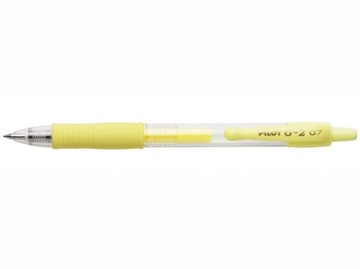 Długopis żelowy niebieski PILOT G2 FINE 0,7mm zółty cytrynowy