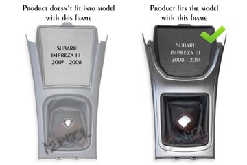 SUBARU IMPREZA 3 2008-2014 MĚCH PÁKY ŘAZENÍ KŮŽE BÍLÉ NICI