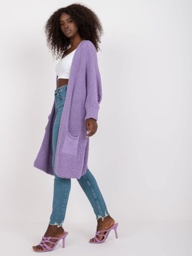 KARDIGAN sweter NARZUTKA z wełną RUE PARIS one size