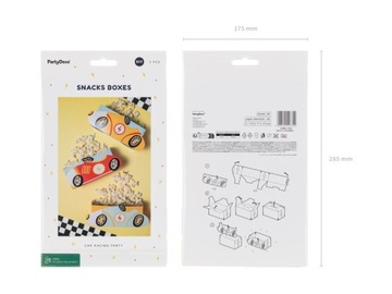 Коробки для снеков Cars Race Cars Formula, 3 шт.