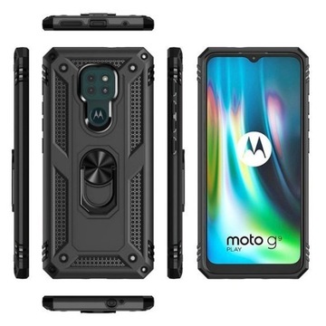 БРОНЯНОЕ КОЛЬЦО БРОНЯНЫЙ ЧЕХОЛ ДЛЯ MOTOROLA E7 PLUS+СТЕКЛО