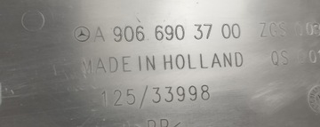 H52 MERCEDES SPRINTER 906 LIŠTA BOČNÍ PRAVÁ A9066903700