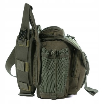 Оливковая тактическая сумка через плечо Texar Commander