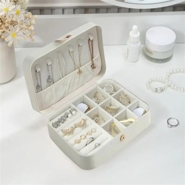 Partitional Jewellery Box Travel Organizer Lipstick Watch Cosmetic