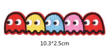 KULTOWA, NOWA NASZYWKA TERMO HAFTOWANA PAC-MAN
