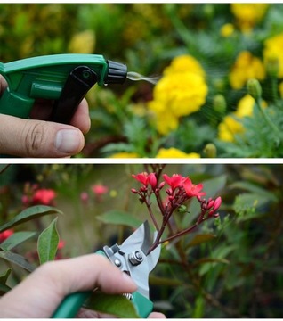 Набор садовых инструментов в футляре из нержавеющей стали