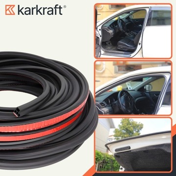 KARKRAFT ПРОКЛАДКА ЗАЩИТА КРОМКИ АВТОМОБИЛЬНОЙ ДВЕРИ 5М САМОКЛЕЙКАЯ