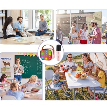 БЕСПРОВОДНОЙ МИКРОФОННЫЙ ДИНАМИК BLUETOOTH КАРАОКЕ НАБОР 2000 мАч