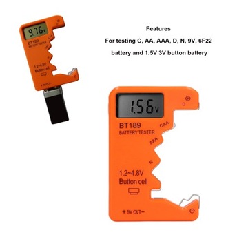 ТЕСТЕР СЧЕТЧИКА АККУМУЛЯТОРА AA AAA 6F22 9 В 1,5 В