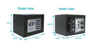 ELEKTRONICZNY SEJF Cyfrowy Zamek Szyfrowy + Klucze