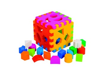 KOSTKA EDUKACYJNA SORTER Kostka sensoryczna Produkt Polski 25999