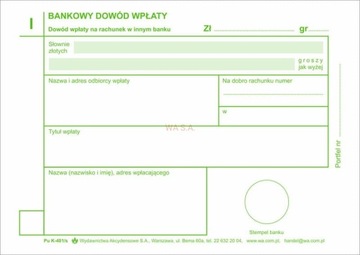 BANKOWY DOWÓD WPŁATY 4 ODCINKI 1+3