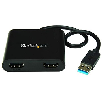 StarTech.com USB32HD2 внешняя USB-видеокарта 3840 x 2160 пикселей Черный