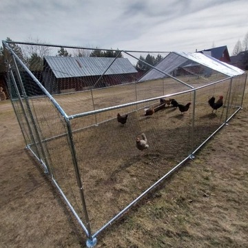 WYBIEG DLA KUR KRÓLIKÓW PTAKÓW KURNIK WOLIERA KLATKA ZAGRODA KOJEC 3x2x2M