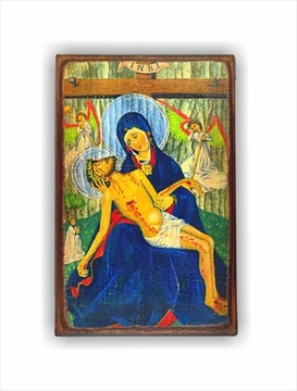 IKONA RĘCZNA ROBOTA - TRÓJCA ŚWIĘTA E