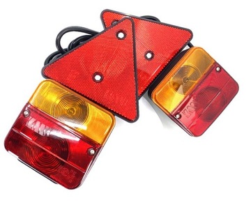 LAMPY TYLNE NA MAGNES ZESTAW 12/24V PRZYCZEPY CE