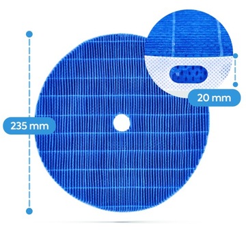 Набор фильтров для угольного воздухоочистителя PHILIPS AC2729 HEPA, 3 шт.