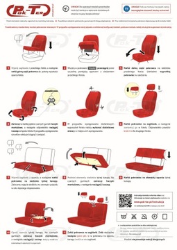 КОЖАНЫЕ чехлы 1+1 DACIA DUSTER DOKKER LODGY