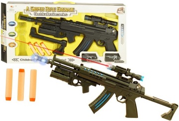 BEZPIECZNY KARABIN NA STRZAŁKI ŚWIATŁO DŹWIĘK 0835