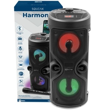 Głośnik BEZPRZEWODOWY BLUETOOTH v5.0 EDR KOLUMNA MP3 mSD USB FM KARAOKE