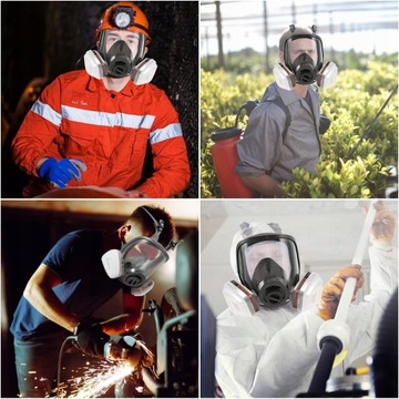 MASKA PEŁNOTWARZOWA 6800 DO WIELOKROTNEGO UŻYTKU , OCHRONA DRÓG ODDECHOWYCH