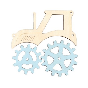 Traktor tryby tablicy manipulacyjnej niebieski