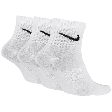 Nike skarpetki wysokie białe DRI-FIT 3pack bawełniane SX7667-100 L