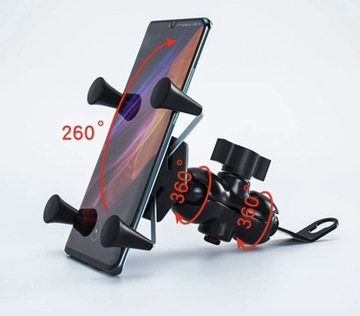 Держатель для телефона на руле мотоцикла 3D модель