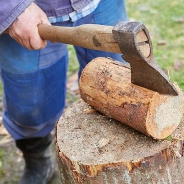 Пень для раскалывания древесины