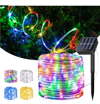 ПРОВОДНЫЕ СВЕТИЛЬНИКИ ШЛАНГ 100LED 12M SOLAR MULTI