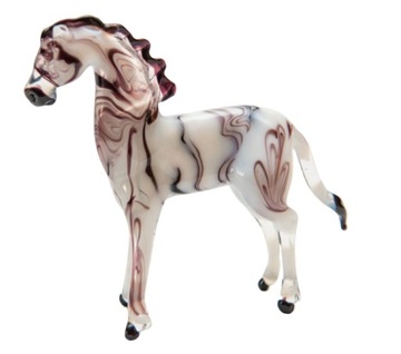 Szklana FIGURKA rzeźba koń