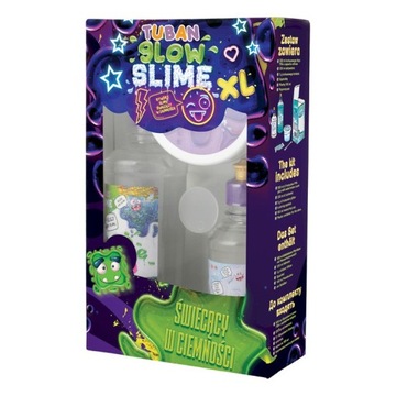 Masa plastyczna Zestaw super slime - Glow in the