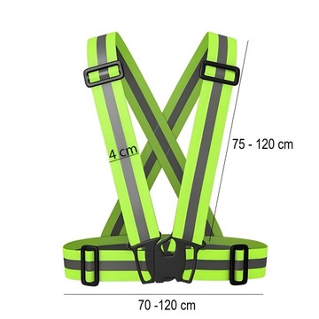 Светоотражающий ремень безопасности Велосипедный мотор Светоотражающий жилет ДОРОЖНЫЙ БЕГ СИЛЬНЫЙ