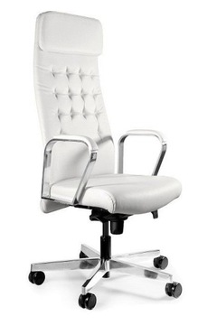 FOTEL SKÓRZANY BIUROWY WYGODNY PREMIUM GABINETOWY