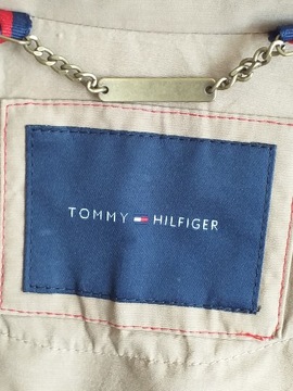 TOMMY HILFIGER PŁASZCZ PROCHOWIEC MĘSKI L KHAKI