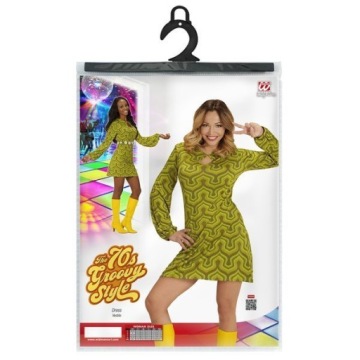 ПЛАТЬЕ ХИППИ ДИСКО 70-Х L