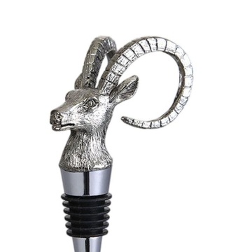 Пробка для бутылки вина с животными Декоративный герметик Universal GazelleStopperSilver