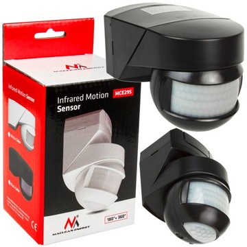Sensor czujnik ruchu na podczerwień 180+360 stopni dzień noc 2000W do LED