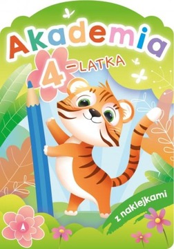 Akademia 4-latka z naklejkami skrzat