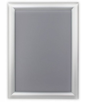 Ramka Rama OWZ Aluminiowa Zatrzaskowa Reklamowa 21x29,7 A4 srebrna