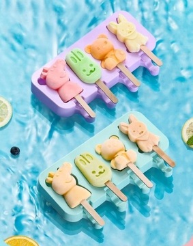 НАБОР СИЛИКОНОВЫХ ФОРМОВ ДЛЯ МОРОЖЕНОГО PEPPA, 3 комплекта