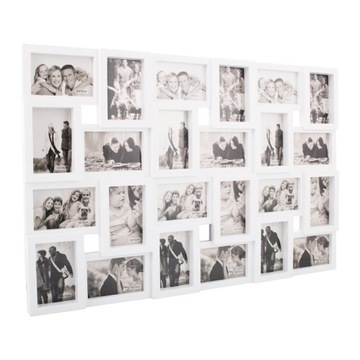 НАБОР МУЛЬТИРАМА ИЗ 24 ФОТОРАМОК БЕЛАЯ РАМКА МУЛЬТИ ФОТОГАЛЕРЕЯ КОЛЛАЖ