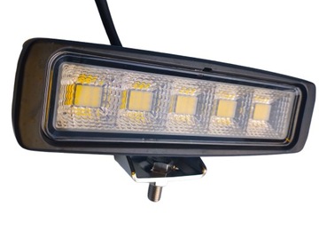 LAMPA ROBOCZA LEDOWA 45 LED DIODY OSRAM ROZPRASZAJĄCA 12-24V PROSTOKĄTNA