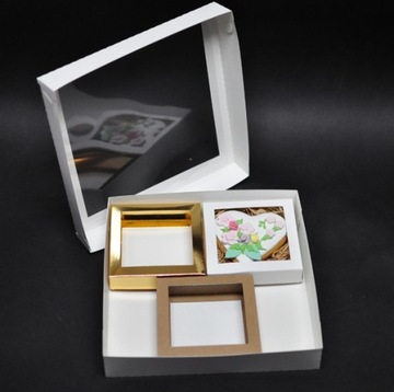 Kartonik Pudełko Opakowanie Pudełeczko na pierniki 12x12x3 cm EKO 5 szt.