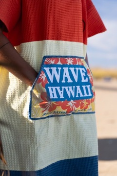Хлопковое туристическое пончо Wailua Wave Hawaii L/XL