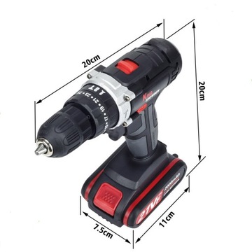 Аккумуляторная ударная дрель CONENTOOL 21 В + 2 аккумулятора 1,5 Ач