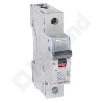 S301 TX3 C 0.5A 1P WYŁĄCZNIK NADPRĄDOWY C 0.5A 1M 6KA (dawne 605601)